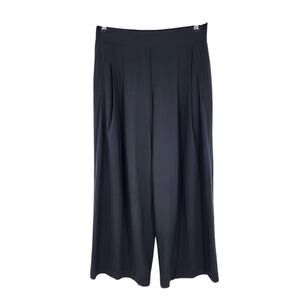 Athleta Black Brooklyn Heights Women's Wide Leg High Rise Pants Size 14
